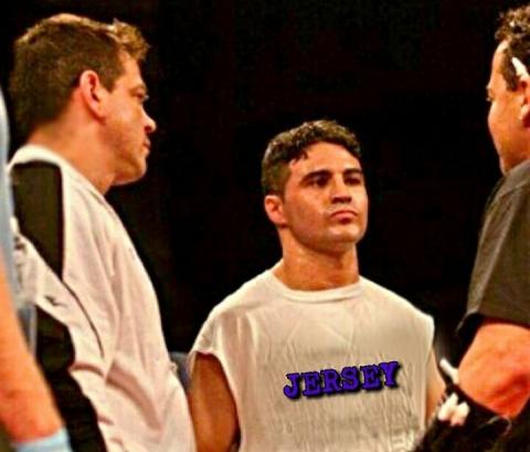"Little Mac" in the corner with Joe Gatti, brother of Arturo Gatti & Danny Milano before his bout in 2011.